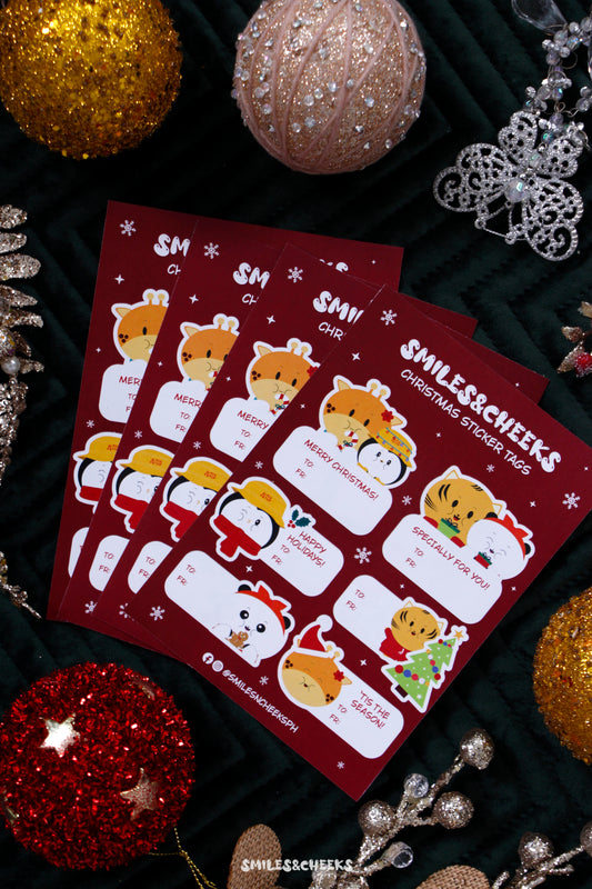 Smiles&Cheeks Christmas Sticker Tags
