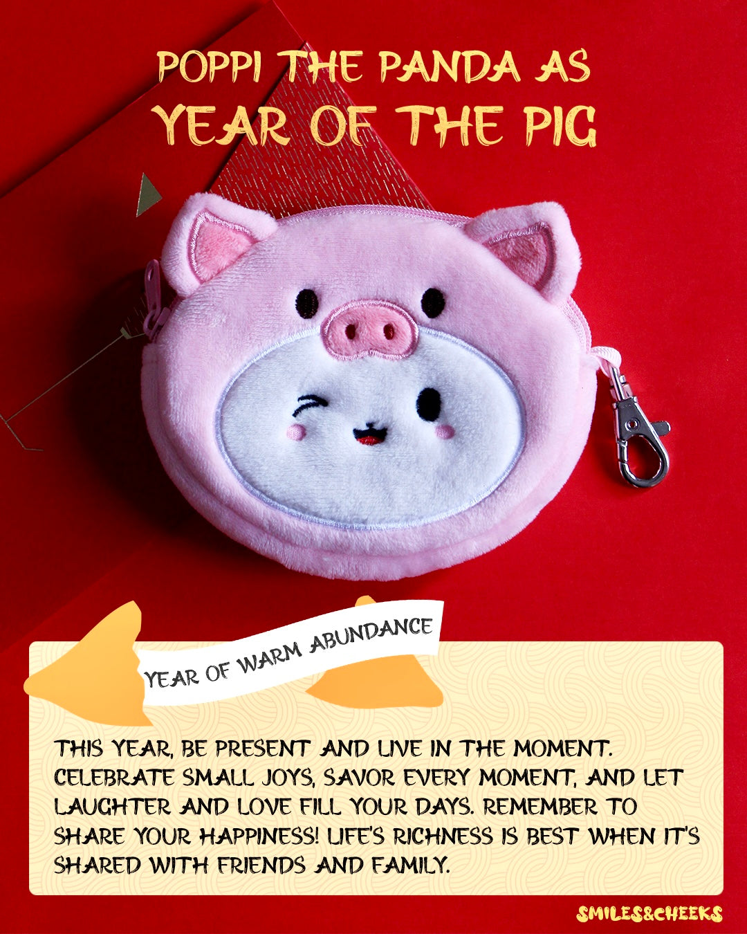 Year of the Pig Coin Purse