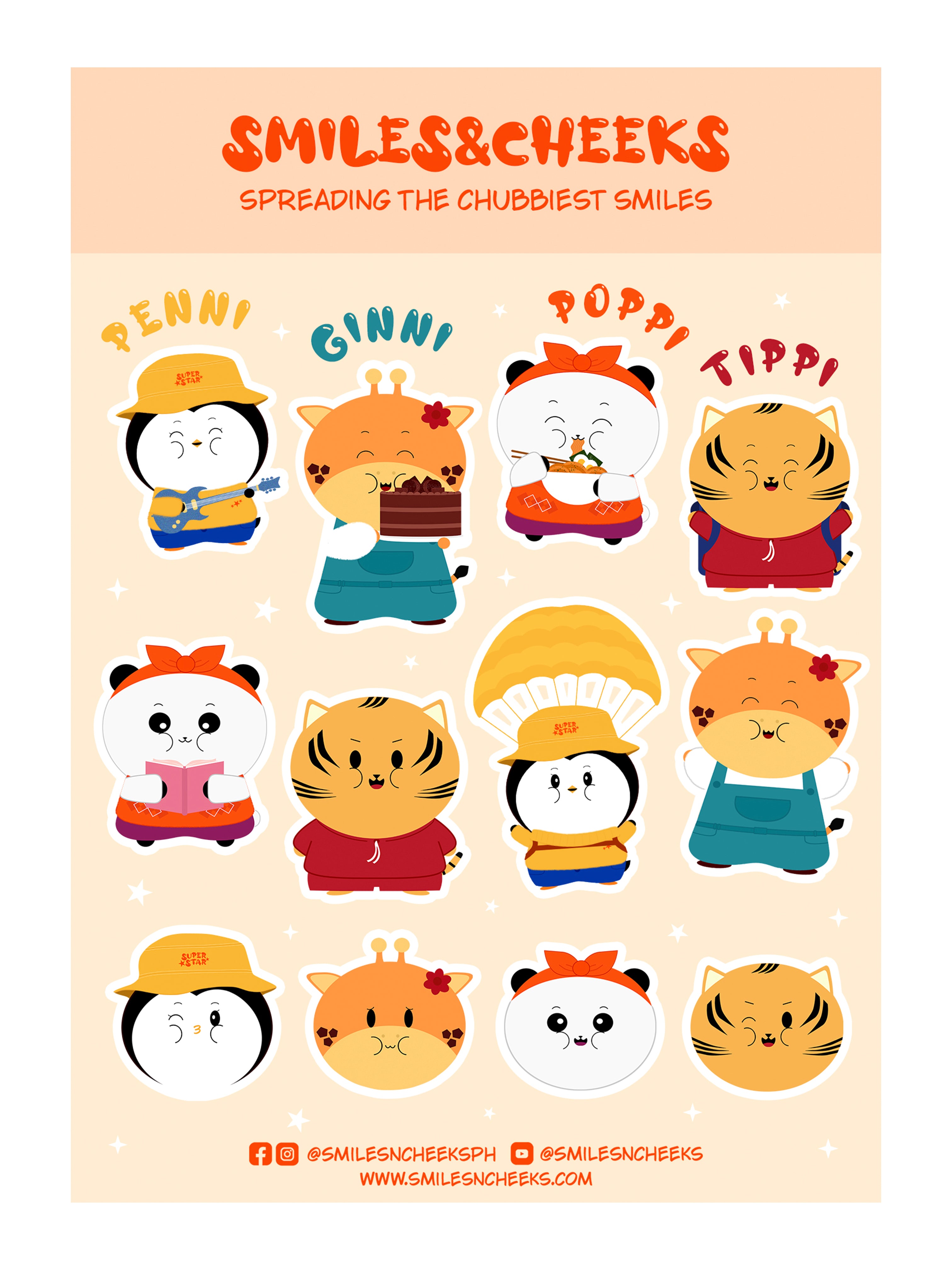 Smiles&Cheeks Sticker Sheets – smiles&cheeks